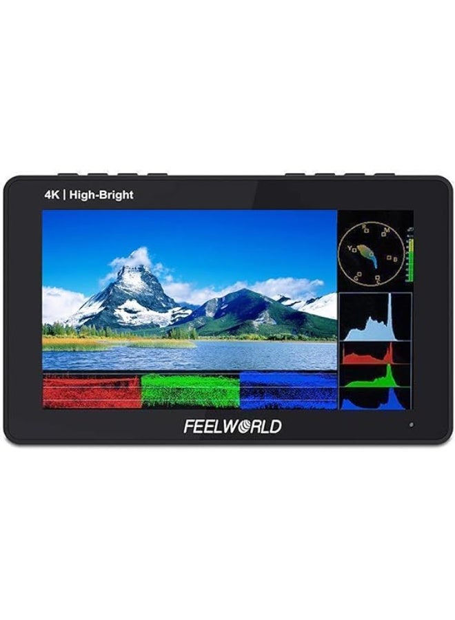 فيل وورلد FeelWorld F5 Pro X 5.5-Inch High-Brightness HDMI Touchscreen Monitor, Black - Image 1